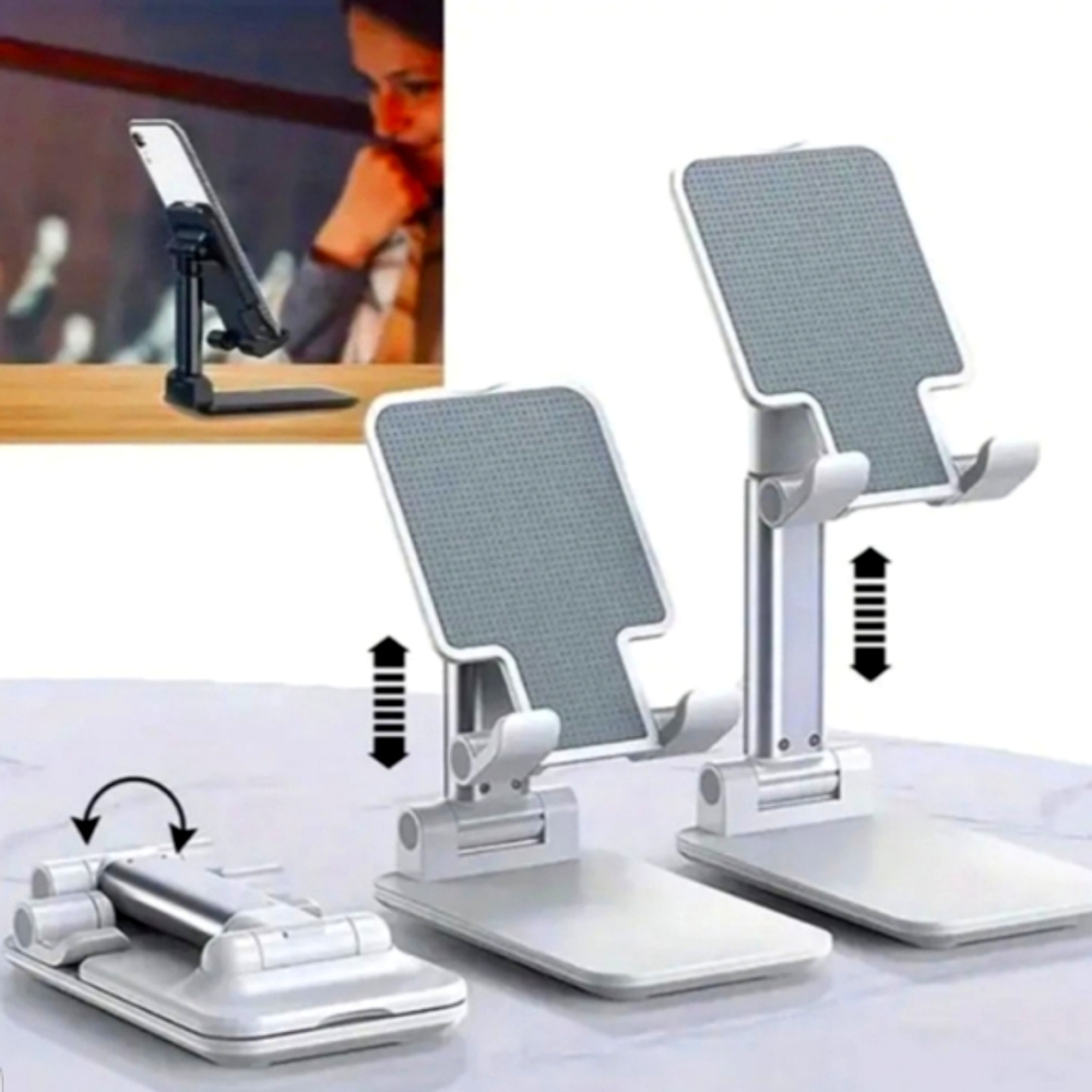 - Foldable Mobile Phone & Tablet Stand Holder - Angle Height Adjustable - …